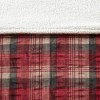 Secure Comfort Plaid Oversized Mink to Berber Heated Throw 60 x 70" - 3 of 4
