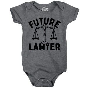 Future Lawyer Baby Bodysuit Funny Sarcastic Graphic Novelty Jumper For Infants - Crazy Dog Baby Bodysuit - 1 of 4