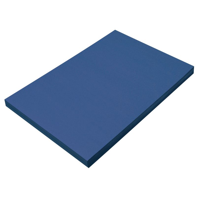 Prang Medium Weight Construction Paper, 12 x 18 Inches, Bright Blue, 100 Sheets, 1 of 6