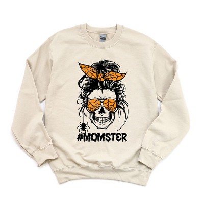 Simply Sage Market Women's Graphic Sweatshirt Momster Skull