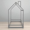 Twin Size House Bed Frame for Kids with Roof Design, Playhouse Style, Solid Pine Wood, No Slats, Requires Box Spring - 3 of 4