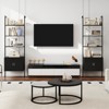 Tangkula 2PCS 72.5" Tall Bookshelf 5 Tier Wall Mount Ladder Bookcase w/ Cabinet - 2 of 4