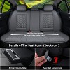 Coverado Car Seat Covers Full Set Faux Leather Seat Protectors 5 Seats - 4 of 4