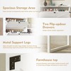 Farmhouse Shoe Cabinet with Doors, Shoe Storage Cabinet with Adjustable Shelves, Wooden Shoes Rack for Entryway, Hallway, Closet, Living Room - 3 of 4