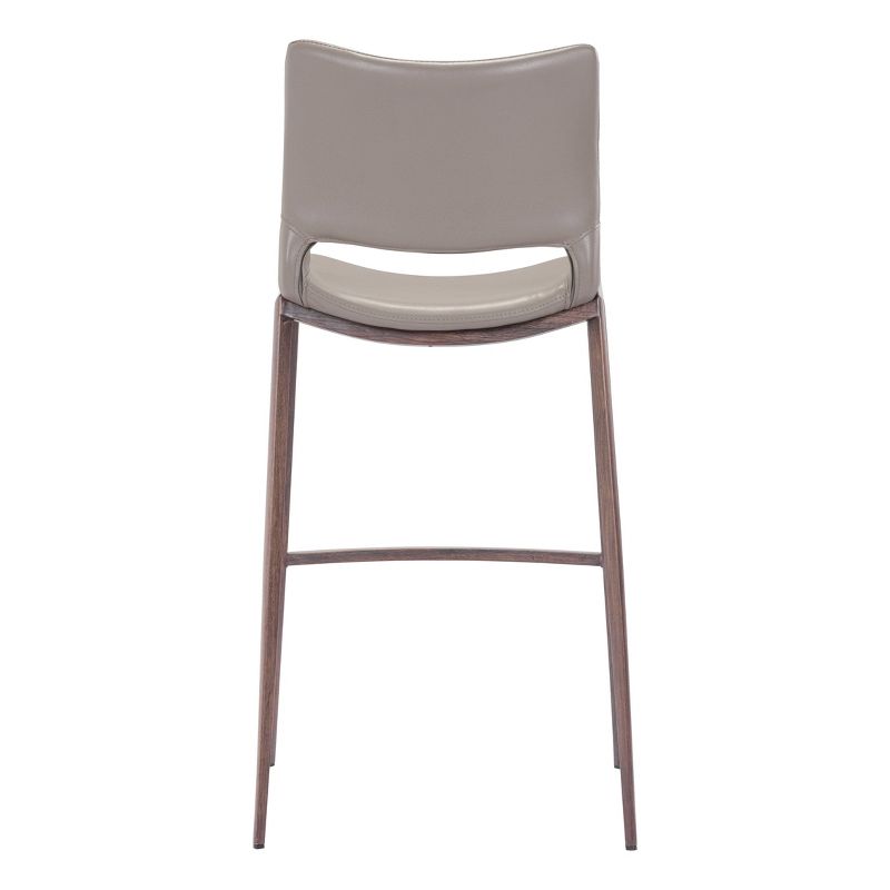 Set of 2 Geary Barstools Gray/Walnut - ZM Home, 5 of 16