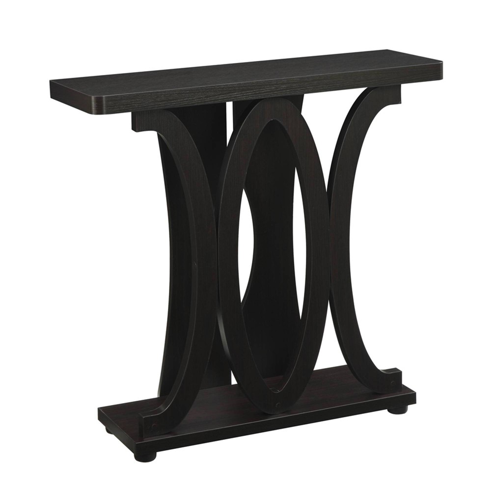Newport Hailey Console Table Espresso - Breighton Home: Sleek Sofa Table, Narrow Design for Entryway