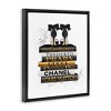 Stupell Industries Black Gold White Glam Bookstack, 17" x 21" - 3 of 4