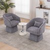 Dolonm Rotating Leisure Chair with Armrests, Made of Chenille Fabric and Equipped with Cushions, Suitable for Living Rooms and Bedrooms - 2 of 4