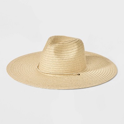 Straw Wide Brim Fedora Hat - Universal Thread™