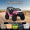 2-Seater 12V Ride On Truck for Kids w/Parent Remote, Safety Belt, LED Lights, MP3 Player, All-Terrain Wheels - 2 of 4