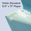 U Brands U ECO 13-Pocket Expandable File, 9.75" Expansion, 13 Sections; Button/Elastic Closure, 1/12-Cut Tabs, Letter Size, Ocean - 4 of 4