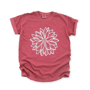 Simply Sage Market Women's Dahlia Short Sleeve Garment Dyed Tee - 1 of 3