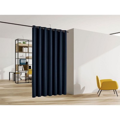 Legacy Decor Blackout Room Divider Panel Privacy Partition Heavyweight Premium Fabric Thermal Insulated Grommet Top