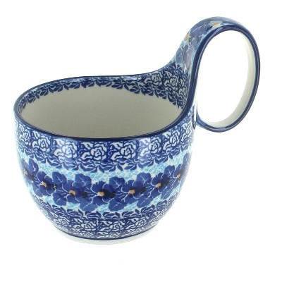 Blue Rose Polish Pottery Joanna Soup Mug