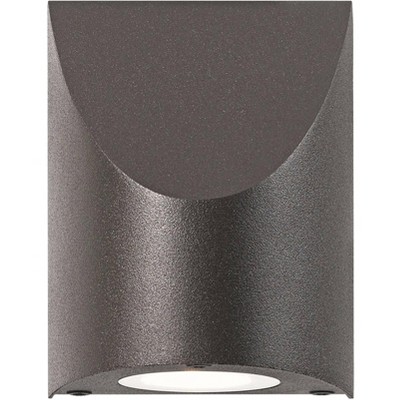 Sonneman Shear 4 3/4"H Textured Bronze LED Outdoor Wall Light