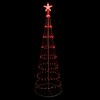 Northlight LED Lighted Show Cone Christmas Tree Outdoor Decoration - 6' - Red Lights - 2 of 4