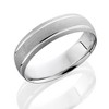 Pompeii3 Mens 950 Platinum Brushed Comfort Fit Wedding Ring Band - 2 of 4