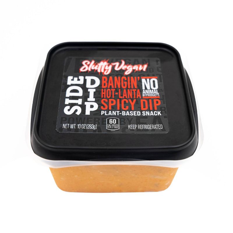 Slutty Vegan Side Dip Bangin&#39; Hot-Lanta Spicy Plant Based Snack - 10oz, 3 of 5