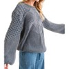 Women's Classic Feelings Textured Sweater - And The Why - 3 of 4