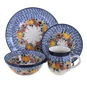 Blue Rose Polish Pottery Ceramika Artystyczna Dinnerware (16 PC) - 1 of 2