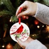 Red Cardinal Christmas Ornaments - Memorial Gifts for Loved One, Sympathy Gifts - 4 of 4