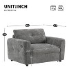 Sapphtopaz Chenille Sofa with Tufted Wide Seat Upholstered Couches for Living Room with Dual-port Charger Single Couch for Apartment,Bedroom - 4 of 4