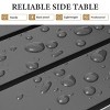 Crestlive Products Aluminum Outdoor Side Table Pool Lounge Chair Side Table Weather Resistant Small Square Coffee End Table - 4 of 4