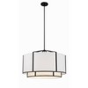 Crystorama Lighting Carlyn 6 - Light Chandelier in  Black - 3 of 4