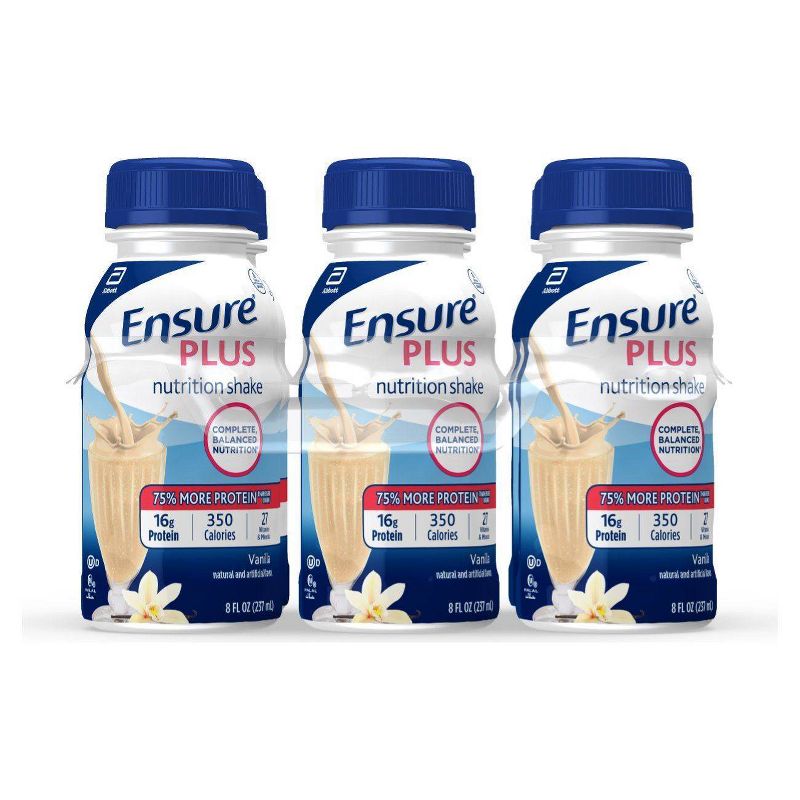 Ensure Plus Nutrition Shake - Vanilla - 6ct/48 fl oz, 1 of 12