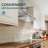 Simzlife 30 inch Wall Mount Range Hood, Vent Hood with 3 Speed Exhaust Fan and 2 2W LED Light, Soft Touch Panel - 3 of 4