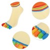 Solid Color Rainbow Toe Socks from the Sock Panda (Women's Sizes, Adult Medium) - 3 of 3