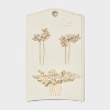 Flower Cluster Hair Pin Set 3pc - A New Day™ Ivory - 2 of 2