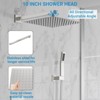 Whizmax Bathroom Shower Faucet Set, Rainfall Shower Head With Handheld Combo With Pressure-Balanced Valve - 3 of 4