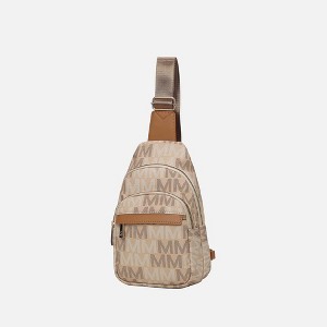 MKF Collection Helaena M Logo-Printed Vegan Leather Sling Bag for Women, Crossbody Purse by Mia K - 1 of 4