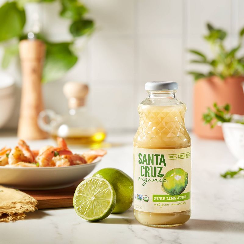 Santa Cruz Organic 100% Pure Lime Juice - 16 fl oz Bottle, 4 of 5