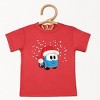 Leo the Truck Santa Hat Snow - Toddler Short Sleeve Graphic T-Shirt - 2 of 3