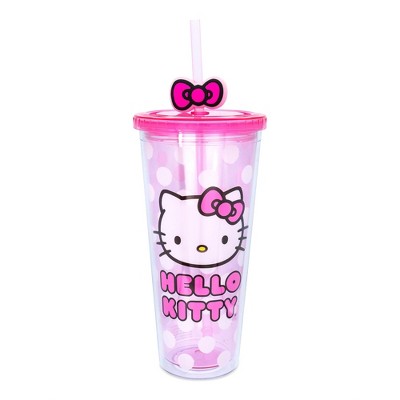 Hello Kitty & Friends 16 Oz. Acrylic Cup With Reusable Straw : Target