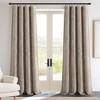 Lush Décor Aspen Luxury Velvet Chenille Window Curtain Panel Neutral Single 52x84 - 2 of 4