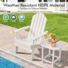 Tangkula 4PCS Patio Folding Adirondack Chair Weather Resistant Cup Holder Yard - 4 of 4