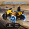 Garvee 12V 2-Seater Ride On ATV for Kids, Electric Car with Remote Control, 4x200W Motors, Bluetooth Music, LED Lights, Spring Suspension - 4 of 4