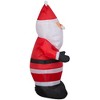 Gemmy Christmas Airblown Inflatable Santa, 4 ft Tall, Multi - 3 of 4