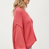 Anna-Kaci Women's V-Neck Relaxed Fit Knit Sweater with Long Sleeves - 2 of 4