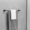 BWE 4-Piece Bath Hardware Set with Towel Bar Hand Towel Holder Toilet Paper Holder Towel Hook Square - 2 of 4