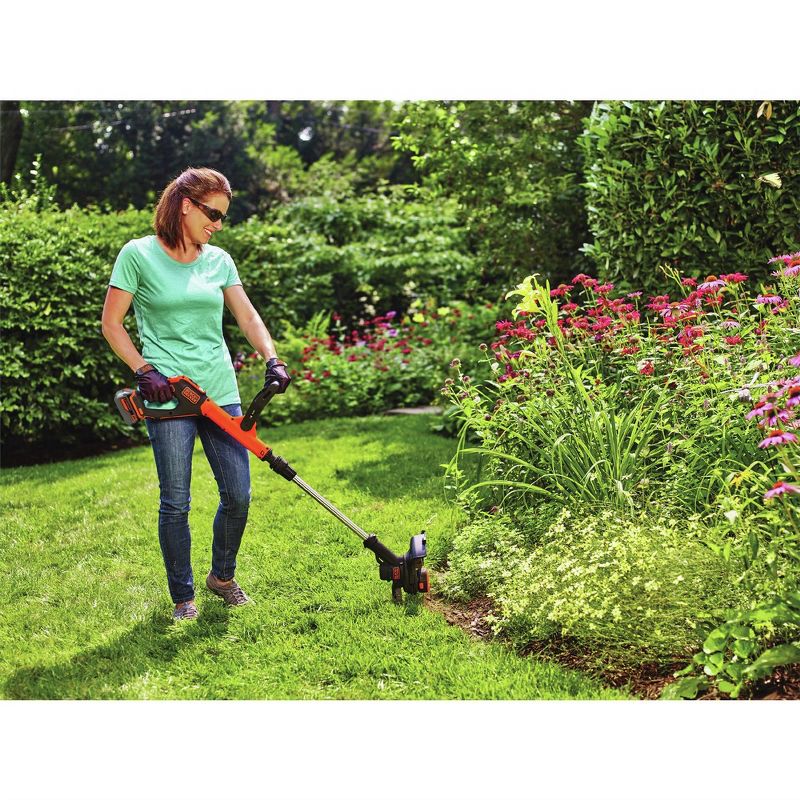 Black & Decker LSTE523 20V MAX Cordless Lithium-Ion EASYFEED 2-Speed 12 in. String Trimmer/Edger Kit, 5 of 8