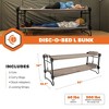 Disc-O-Bed Youth Double Cot Kid-O-Bunk, Modular for Bunk Beds, Dual Cots, or Bench with 2 Carry Bags - 2 of 4