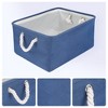 REGALWOVEN Cotton Collapsible Lightweight Sturdy Open Storage Bins 3 Pcs - 2 of 4