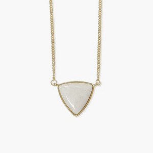 Sanctuary Project by sanctuaire White Pearlescent Statement Triangle Pendant Necklace Gold - 1 of 3