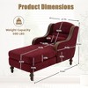 GDFStudio Matteo Retro Chenille Upholstered Oversized Chaise Lounge with Curved Armrest - 2 of 4
