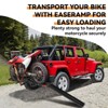 Heavy-Duty Motorcycle Tow Hitch Carrier ¨C 500 lbs Capacity Dirt Bike & Scooter Transport Rack with Loading Ramp, Universal 2" Hitch Mount - 3 of 4