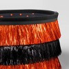 7.5" Halloween Trick or Treat Fabric Basket Orange/Tinsel Black - Hyde and EEK! Boutique™ - 4 of 4